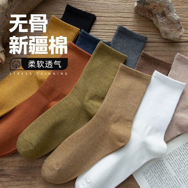 Socks men's pure cotton autumn and winter socks trend versatile men's socks stockings autumn casual sports socks