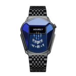 Watch men's tiktok HOURSLY alloy men's watch motorcycle personality watch waterproof wristwatch quartz watch - Image 3