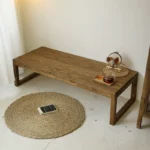 Simple modern all solid wood Japanese style tatami tea table - Image 2