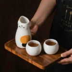 Japanese-style small wine glass set wine glass sake wine set jug drinking glass fruit wine glass liquor household wine divider glass - Image 2