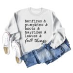 Independent Station Foreign Trade Cross-border Bonfires pumpkins European and American Fashion Thanksgiving Letters Long Sleeve Sweater Women - Image 3