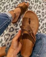 Large size women's shoes cross-border women's slippers summer sandals new flat thong women's shoes beach women's outer wear flip flops