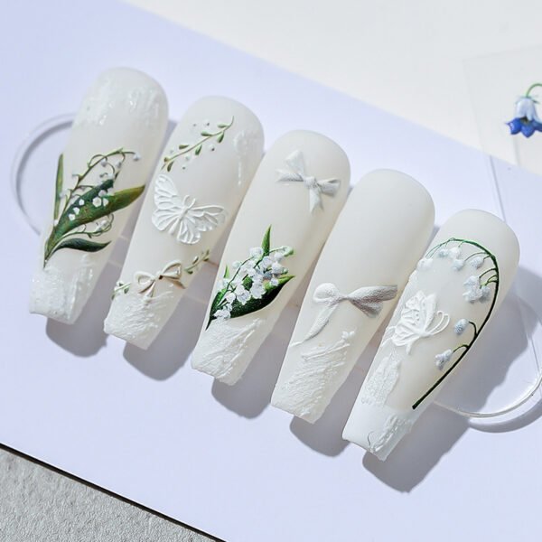 Japanese TENSOR new craft nail stickers pro frosted thin transparent back glue nail stickers finger craftsman bean soup x joint series