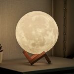 3D printed moon lamp bedroom table lamp bedside night lamp girl romantic moon planet pat touch colorful lights