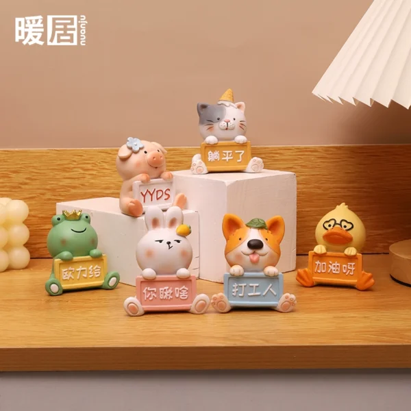 Cartoon animal Japanese small decoration creative home desk desktop decoration cute zakka small gift for others