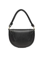 Spain cross-border women's bag 2025 new saddle bag magnetic buckle flap thread decoration handbag shoulder crossbody bag for women - Image 3
