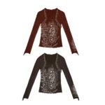 Printed flannel bottom shirt - Image 5