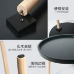 Special price clearance Nordic solid wood round small coffee table home living room side a few modern creative small table Lepin Shangju - Image 4