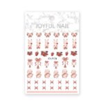 New nail art stickers Rococo sweet pet bunny nail stickers national style ink blood color rose decorative stickers - Image 5