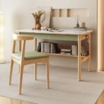 Nordic computer desktop desk solid wood desk writing desk small table home student simple simple bedroom study table - Image 2