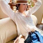 2023 spring new women's lace French white shirt women's long-sleeved design sense temperament cross-border Nanyou women's clothing - Image 4