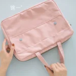 Double concealed hand-carrying document bag A4 document bag student portable learning office information bag multi-layer primary school student tuition bag tuition bag handbag briefcase ipad bag document bag zipper bag - Image 5