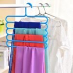 Multifunctional scarf rack plastic five-layer storage clothes rack non-slip scarf rack silk scarf storage rack silk scarf hanger - Image 2
