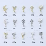 Nail Pendant Jewelry Metal Drill Smart Bow Knot Xingyue Camellia Wearing Nail Tool Nail Sticker Jewelry