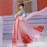 Tang Han heavy industry embroidery half arm waist length Ru skirt - Image 4