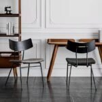 Dining chair home light luxury chair industrial style modern minimalist Nordic restaurant ins chair wrought iron backrest dining chair - Image 4