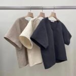 11365#Summer New Lazy Style Japanese Style Simple Small Fashion Western Style Cotton Linen Suit Retro Women's Clothes - Image 4