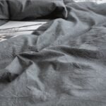 Japanese-style unprinted washed cotton four-piece good-quality cotton-dyed washed bedding bedding hotel student bedding - Image 3