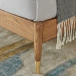 Nordic solid wood bed ash log modern minimalist 1.8m master bedroom double bed 1.5m wholesale solid wood furniture - Image 3