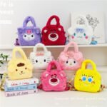 Plush handbag girl cute soft and cute girl's heart small shoulder bag 2025 new Japanese lazy style crossbody bag