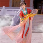 Tang Han heavy industry embroidery half arm waist length Ru skirt - Image 3