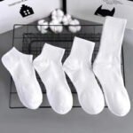 Classic socks men's autumn and winter stockings, combed cotton, sweat absorption, deodorant sports, anti-pilling, black, white and gray thickened men's and women's socks - Image 4