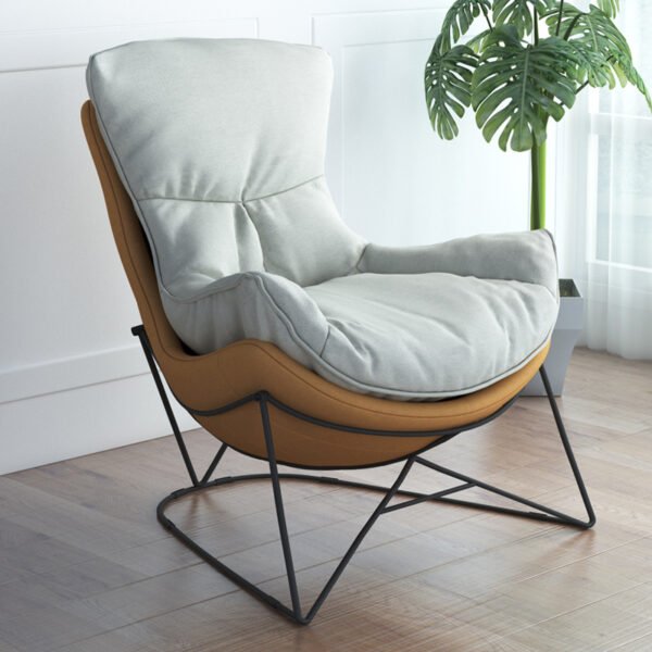 Nordic leisure balcony snail can lie down minimalist living room bedroom technology cloth light luxury net red lazy single sofa chair