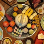 New Chinese pastries and fruits Song Dynasty refreshments accompanying gifts Chinese wedding engagement table - Image 2