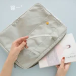 Double concealed hand-carrying document bag A4 document bag student portable learning office information bag multi-layer primary school student tuition bag tuition bag handbag briefcase ipad bag document bag zipper bag - Image 2