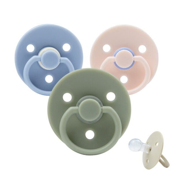 Cross-border new product liquid silicone baby pacifier super soft sleep type simulation breast milk pacifier baby products