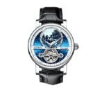 Tweez 2025 New Skeleton Mechanical Watch Fully Automatic Casual Watch Waterproof Men's Watch Watch - Image 5