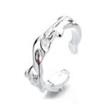 Original all-match simple niche design feeling love ins cold wind irregular index finger ring female open ring - Image 2