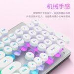 HP/HP K500Y wired manipulator keyboard back photoelectric competition game retro round keycap computer applicable - Image 3