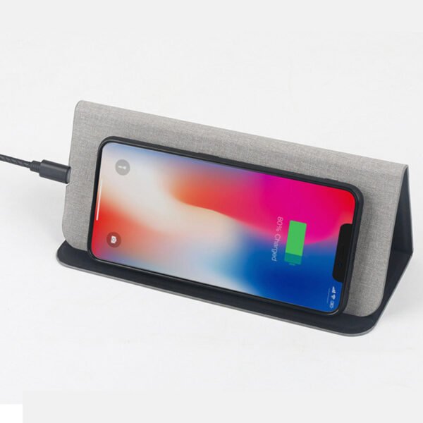 Cross-border mobile phone wireless charging mouse pad portable wireless charging folding mouse pad small laser engraving LOGO