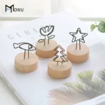 Cute girly heart note clip small ornaments modern minimalist office desktop photo postcard business card message clip