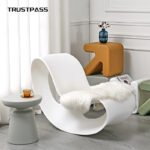 Nordic Victor rocking chair small apartment home creative beach hotel villa balcony lazy leisure thickening rocking chair