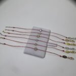 Little red rope bracelet round 10 minutes 20 minutes diamond braided half rope half chain Pure series natal year transfer bracelet man - Image 3