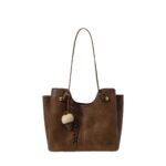 Three-fold tote oversized bag women's autumn and winter textured commuter handbag shoulder bag 2025 new - Image 5