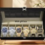Six Pieces Boxed Watches Men's Steel Belt Fashion Party Fashion Watches Men's Gifts Men's Gifts