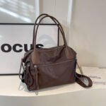 2024 New Crossbody Bag Bag Women's Nylon Cloth Solid Color Tote Bag Large Capacity Commuter Armpit Bag Shoulder Bag - Image 3