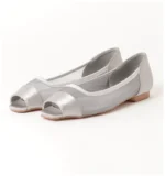 High quality! Japanese satin bread edge fish mouth transparent mesh simple temperament pedicure commuter shoes flat sandals women - Image 3