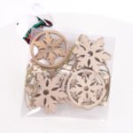 New Christmas wooden pendant hollow Christmas tree elk diy pendant holiday party decoration Christmas pendant - Image 3