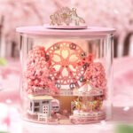 Smart house diy house dream bottle hand-assembled 3d three-dimensional architectural model table decoration creative girl gift