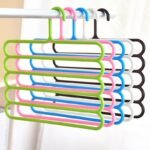 Multifunctional scarf rack plastic five-layer storage clothes rack non-slip scarf rack silk scarf storage rack silk scarf hanger - Image 3
