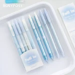 Simple INS wind neutral pen set high-value transparent gradient girl heart press brush pen signature pen - Image 3