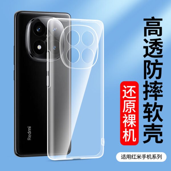 For Transparent Note14 12R Xiaomi 11t Pro Redmi Turbo3 Phone Case 10-5G Soft 8 Silicone Case