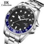 IIK brand luxury watches wholesale cross-border foreign trade quartz watch calendar waterproof steel band men's watch GB861C