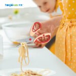 Heguo Stainless Steel Food Supplementary Scissors Maternal and Baby Supplies Baby Multi-functional Cutting Vegetables and Meat Portable Household Feeding Scissors - Image 2