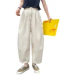 Balloon pants women's 2022 autumn clothes new loose and thin Tibetan meat semi-permanent Japanese all-match wide-leg casual pants - Image 5