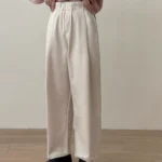 Chuwujia 22 winter new style thickened trousers loose brushed nine-point casual pants women's Japanese all-match suit pants - Image 3